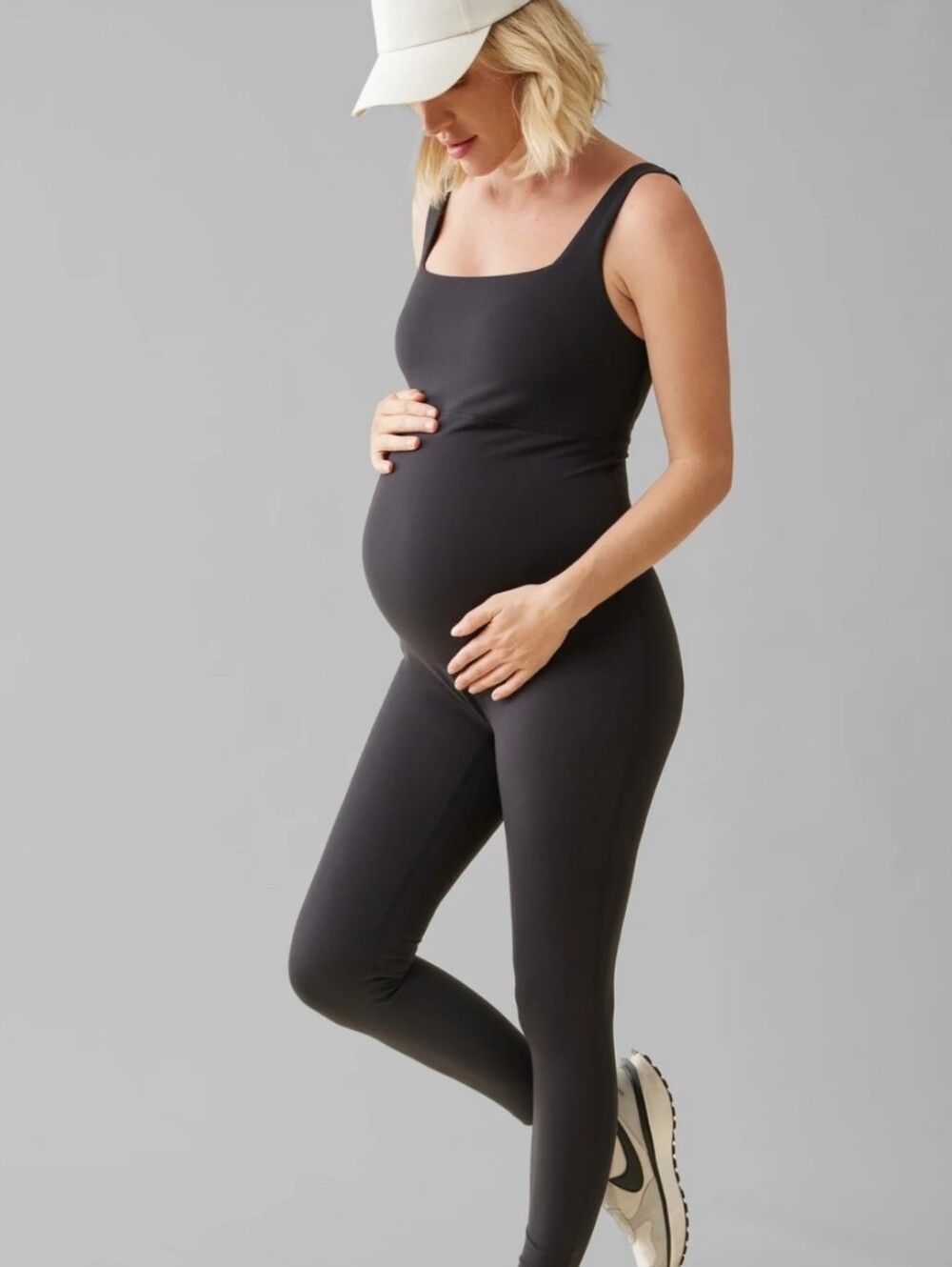 Isabel Maternity by Ingrid & Isabel Seamless Long Unitard Maternity Jumpsuit L